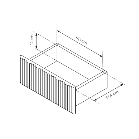 Komoda ryflowana kaszmir z szufladami 147 cm 2-drzwiowa MIGEL